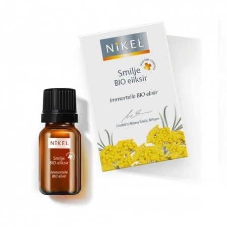 NIKEL Antyoksydacyjny eliksir 100% naturalny z wyciągiem z kwiatu Immortelle 10ml